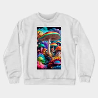 Room of Psychedelic Mushrooms Crewneck Sweatshirt